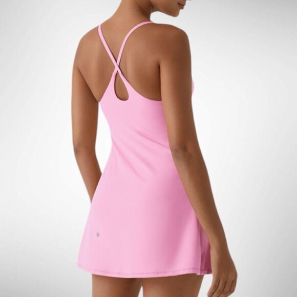 Size XS Halara Softlyzero Plush Backless Active Easy Peezy Dress in Nosegay - Picture 1 of 9
